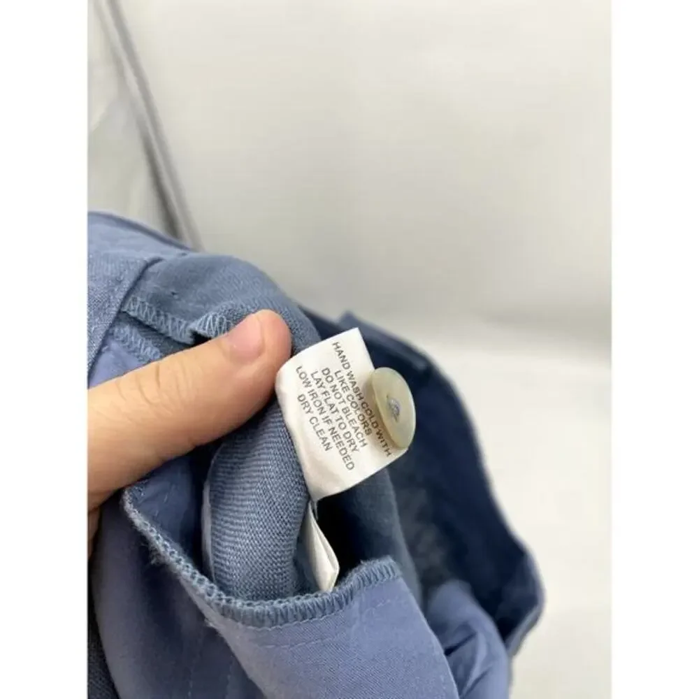 Monday Swimwear Blue Linen‎ Bootcut pants